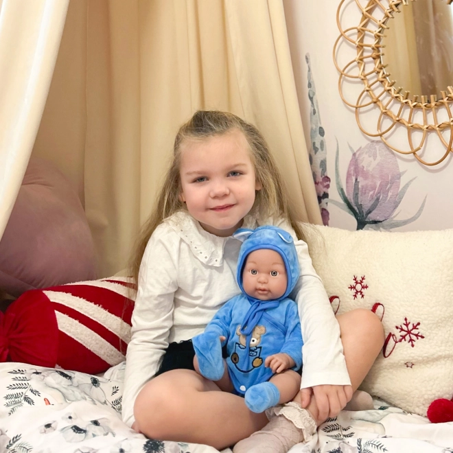 Woopie baby puppe mit bär outfit 46 cm