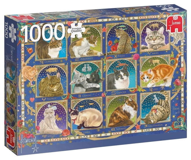 Jumbo Puzzle Katzenhoroskop 1000 Teile