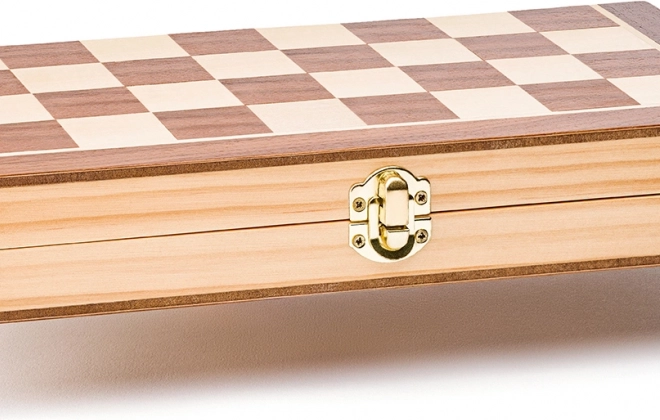 Magnetisches Schach in Holzbox