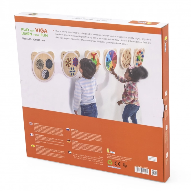 Holzbären-Wandspiel für Kinder