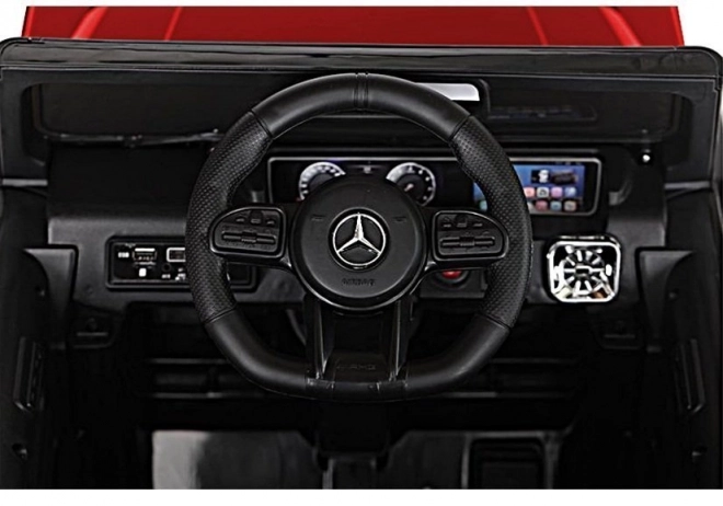 Roter Mercedes G63 AMG Elektroauto für Kinder