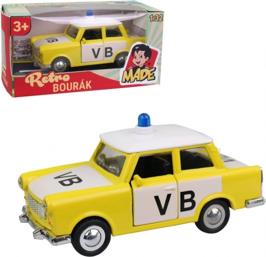 Auto Trabant Polizei Metall 12 cm
