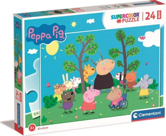 Clementoni Puzzle Peppa Wutz Freunde Maxi 24 Teile