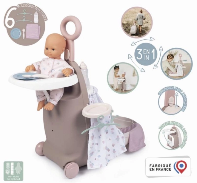 Babypflege Spielkoffer 3-in-1