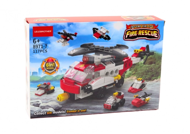 Konstruktionsspielzeug Hubschrauber 6-in-1 Set