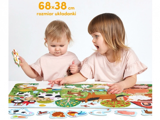 Fröhliche Bauernhof-Puzzle - 24 Teile