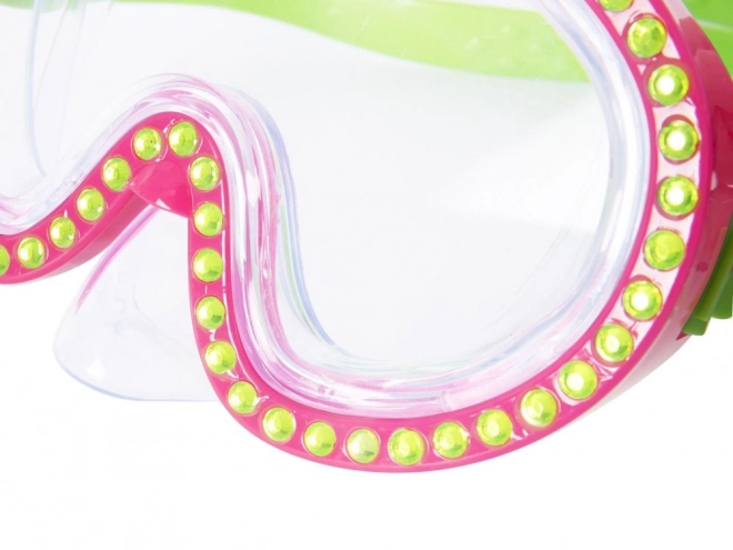 Bestway Schwimmmaske mit Kristalldekor – Rosa