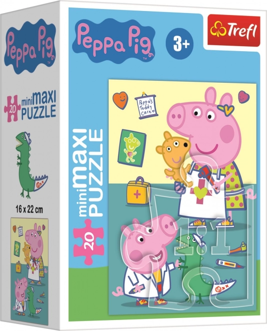 Minipuzzle Peppa Wutz mit 20 Teilen