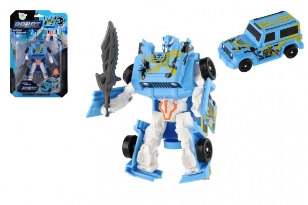 Blauer Transformer Roboter/Auto Spielzeug