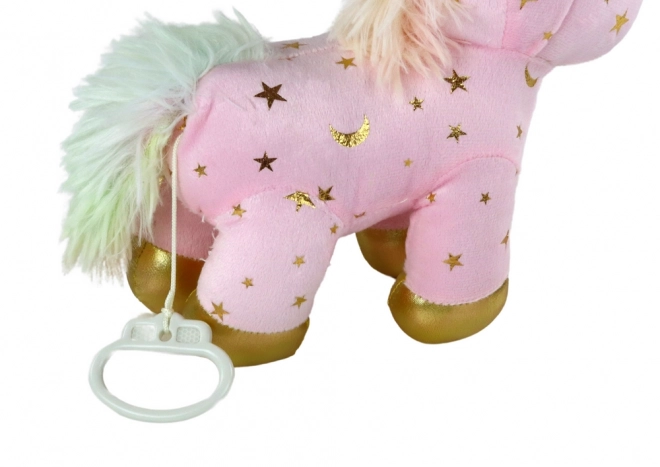 Einschlafhilfe Einhorn Plüsch Rosa mit Sternen Set