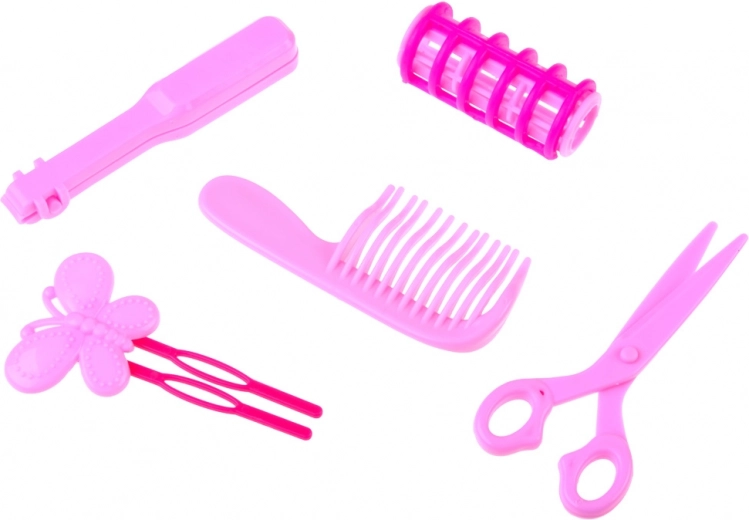 Umfangreiches Set an Friseur-Accessoires