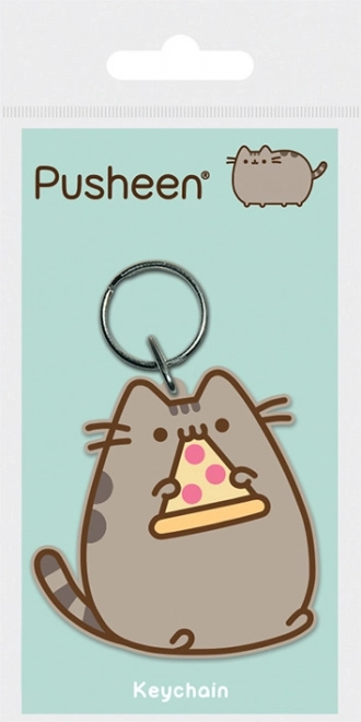 Pusheen Schlüsselanhänger mit Pizza