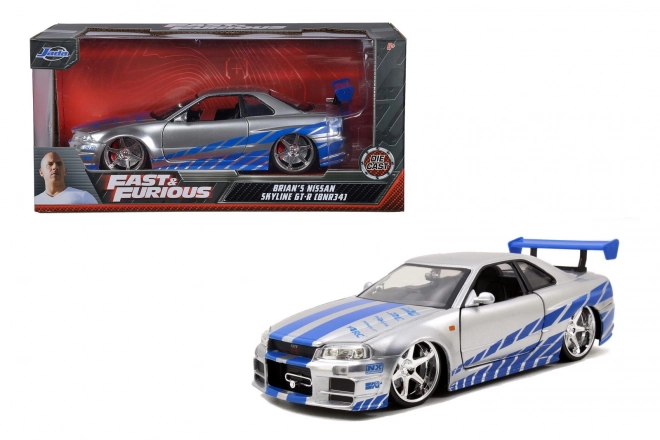 Schnell und gef��Studiertes Auto 2002 Nissan Skyline 1:24