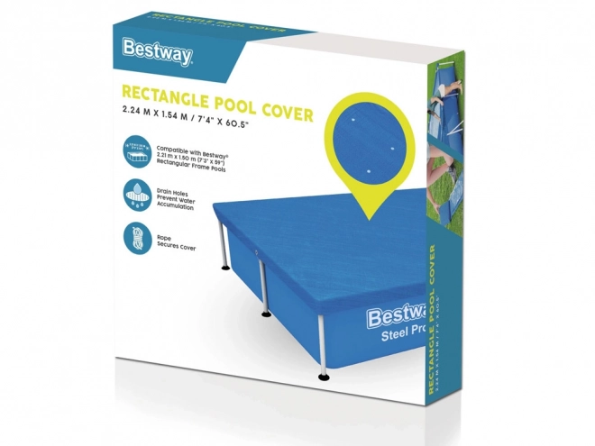 Schutzplane für Pool Bestway 224 x 154 cm