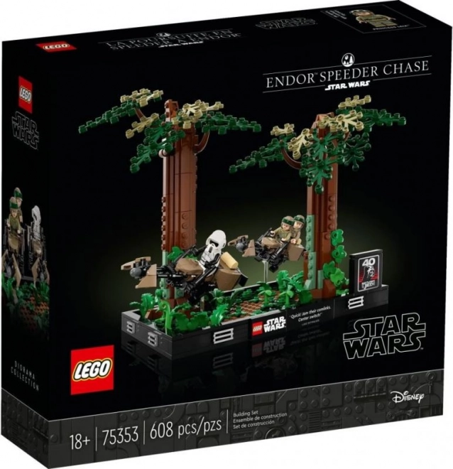 Lego Star Wars Diorama: Verfolgungsjagd auf Endor