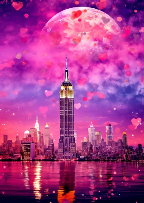 Romantisches Puzzle New York 1000 Teile