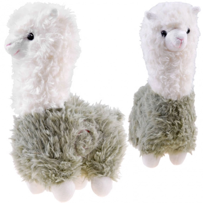 Flauschiges Lama Plüschtier 28cm – grün