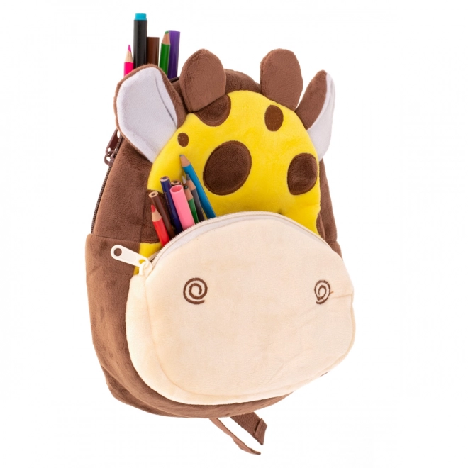 Plüschrucksack Giraffe für Vorschulkinder