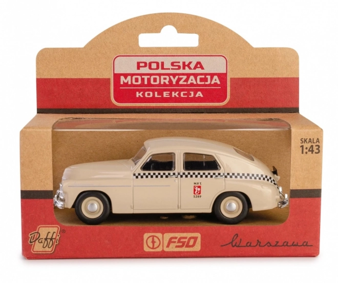 Modellauto PRL Warszawa M20 Taxi Sandfarben