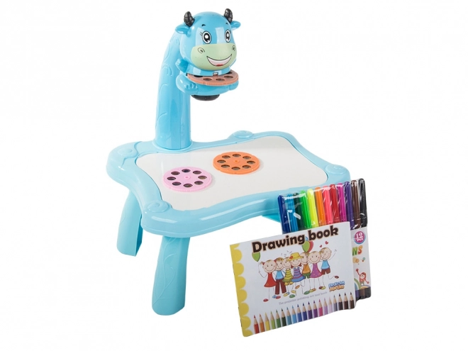 Rückprojektor Zeichentisch mit Projektor und Stiften für Kinder