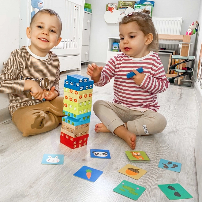 Holzspiel Jenga Tiere TOOKY TOY