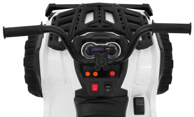 Quad ATV 2,4 GHz auf Batterie für Kinder Weiß + Fernbedienung + EVA Räder + MP3 Radio + Kostenloses Starten