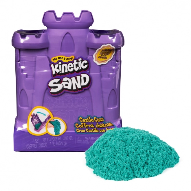 Kinetischer Sand Burgform mit flüssigem Sand