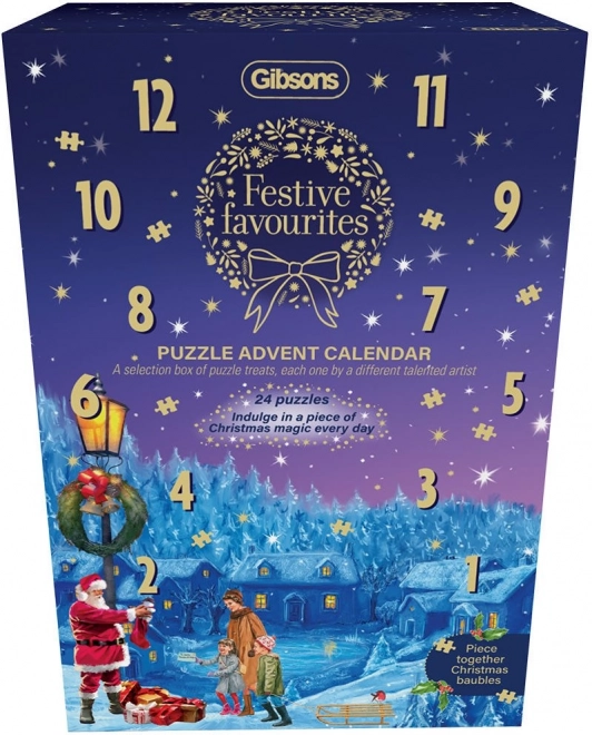 Adventskalender Puzzle Weihnachten von Gibsons