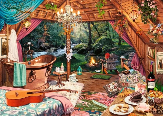 Puzzle gemütliche Hütte XXL 500 Teile