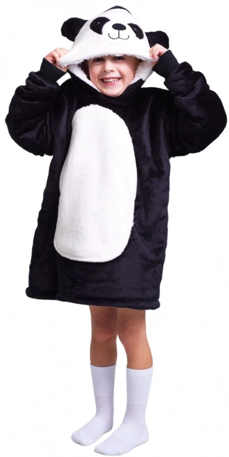 Cozy Noxxiez Panda Wärmende Fernseh Kapuzenpullover Decke für Kinder