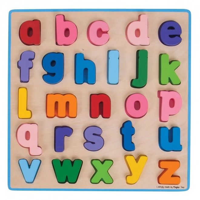 Bigjigs Baby Holzpuzzle Alphabet Kleinbuchstaben