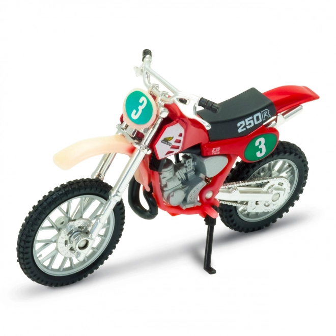 Miniatur Motorrad Honda CR250R Rot