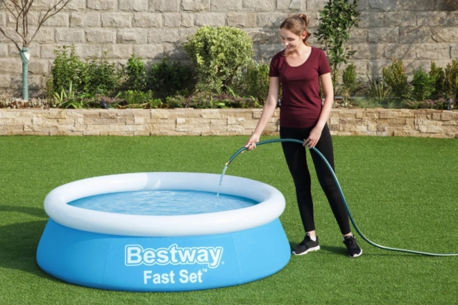Bestway Aufstellpool mit Aufblasbarem Rand