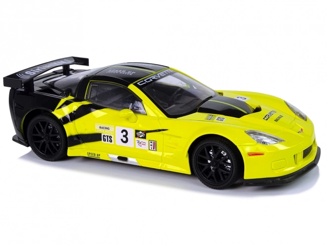 Ferngesteuertes Sportwagen Corvette C6.R Gelb mit Beleuchtung