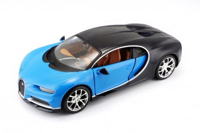 Bugatti Chiron Modellauto Blau-Schwarz