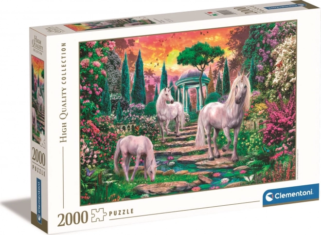 Klassische Garten-Einhörner Puzzle 2000 Teile