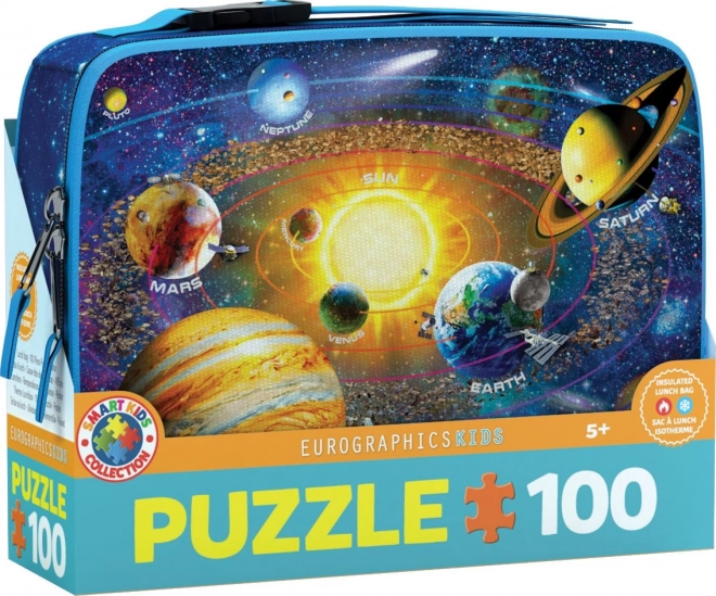 Eurographics Puzzle im Brotdosen-Set Erkundung des Sonnensystems 100 Teile