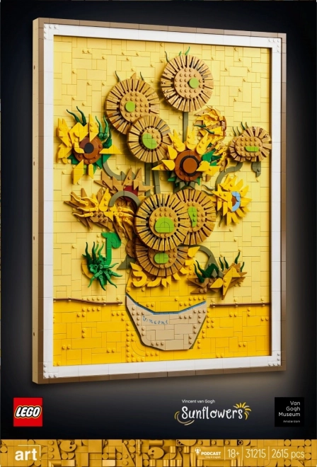 Lego Art Sonnenblumen von Vincent van Gogh