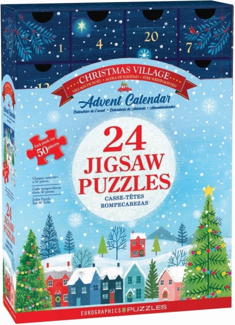 Eurographics Puzzle Adventskalender: Weihnachtsdorf