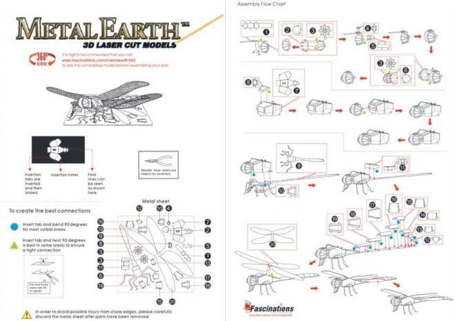 Metal Earth 3D-Puzzle Libelle