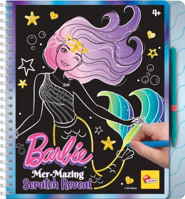 Barbie Malbuch Mer-mazing Kratzkunst