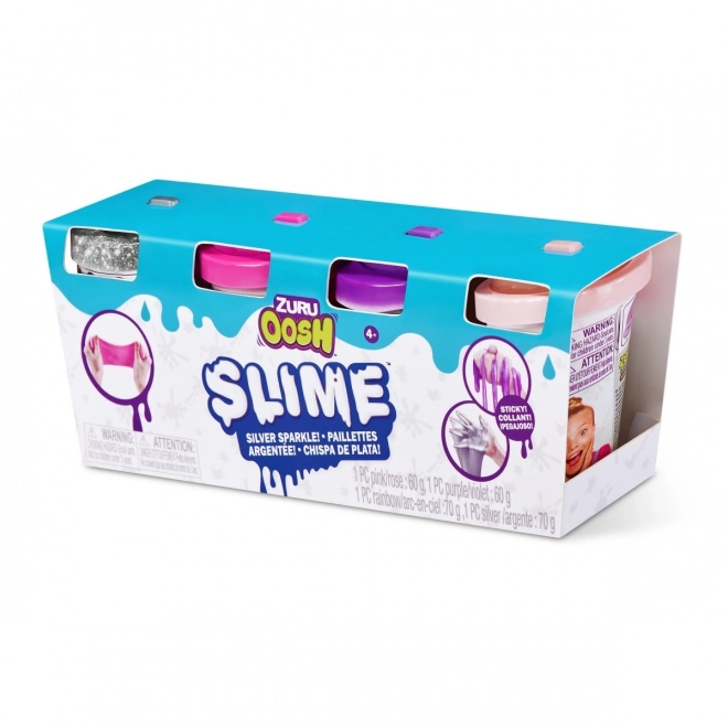 Oosh Slime Kleines Röhrchen 4er-Pack