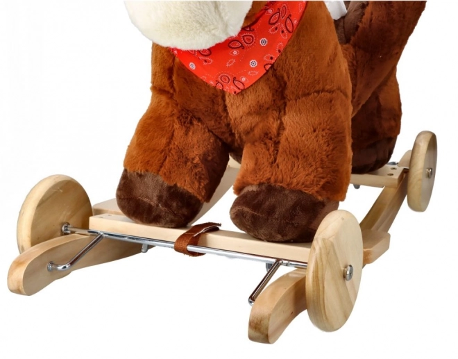 Schaukelpferd mit Sitz und Rädern