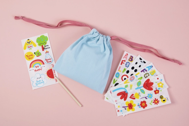Kreatives Set - Magische Tasche mit Aufklebern