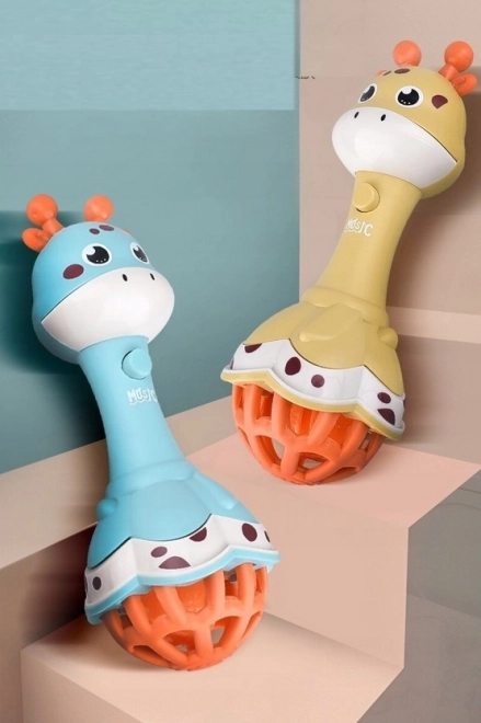 Woopie Baby Giraffen-Sensorik-Rassel mit Musik