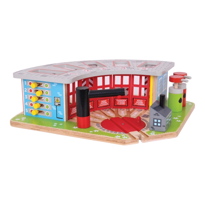 Bigjigs Rail Exklusives Depot für 5 Züge