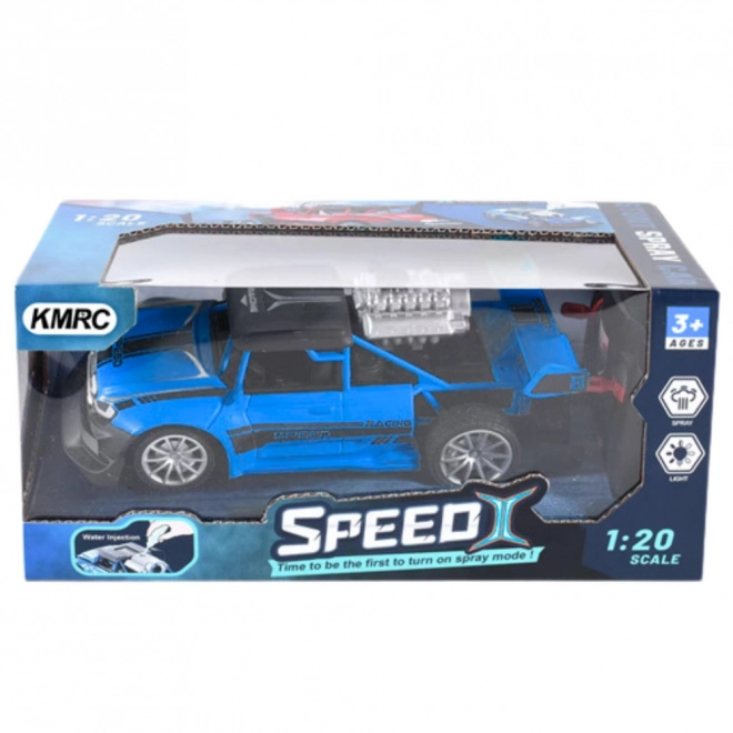 Ferngesteuertes Auto mit Rauchfunktion Blau 1:20