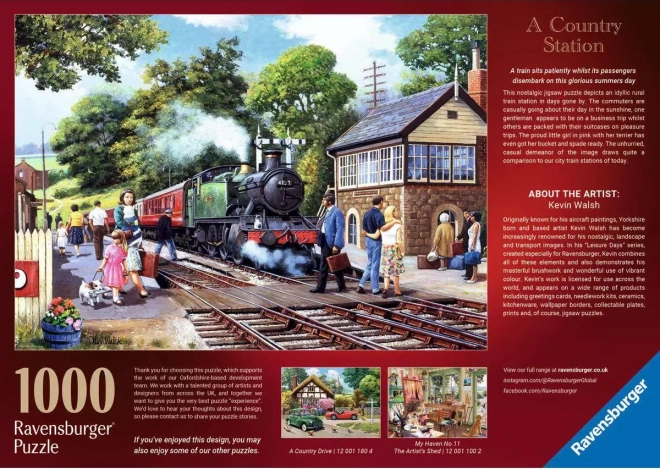 Ravensburger Puzzle Landliche Zughaltestelle 1000 Teile