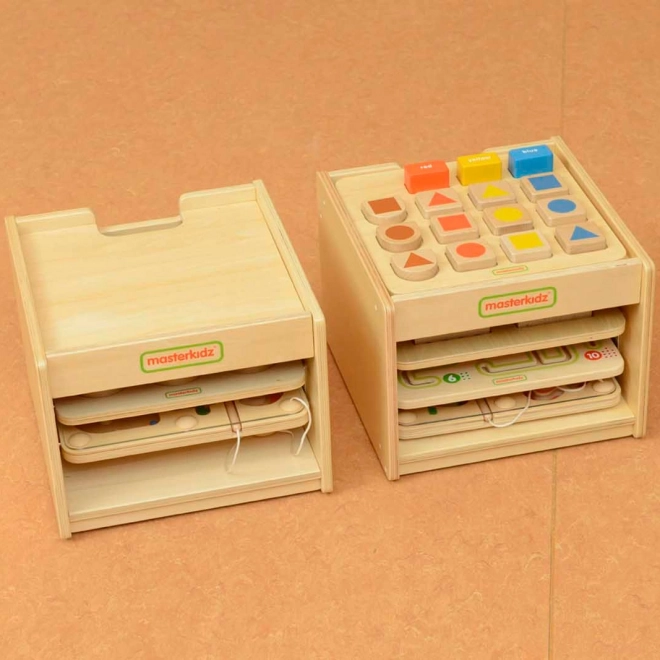 Masterkidz Holzschrank für Bildungs-Tafel-Speicherung