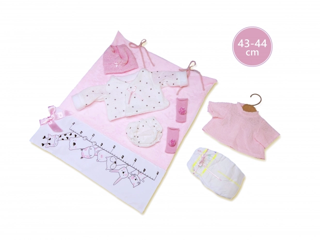 Realistische Babypuppe mit Geräuschen und weichem Körper 44 cm